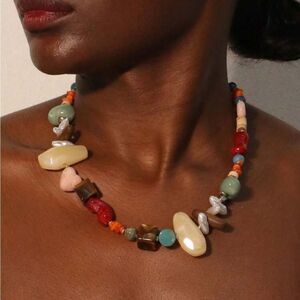 Multicolor Beaded Necklace N982